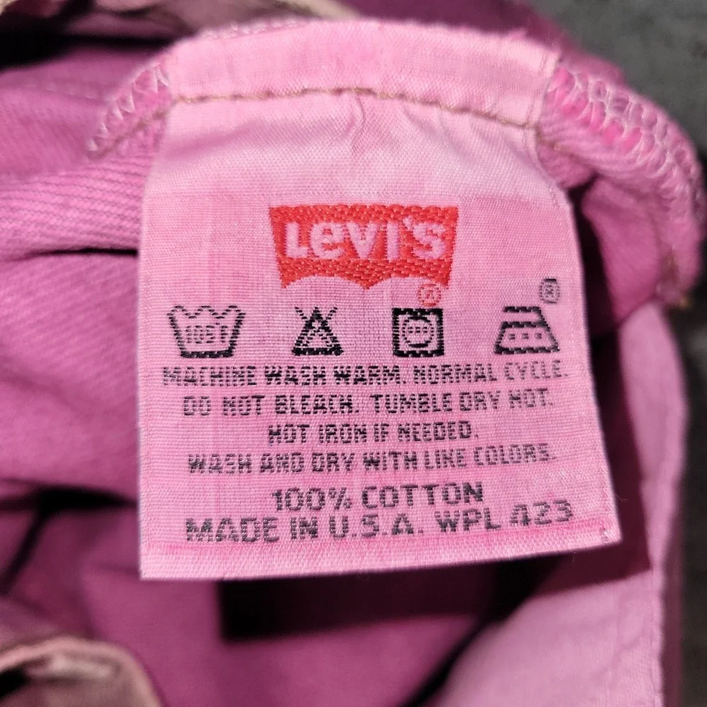 VTG Levis 501 Jeans Mens 29x32 Purple 501-0648 Button Fly Made In USA 90s 1994